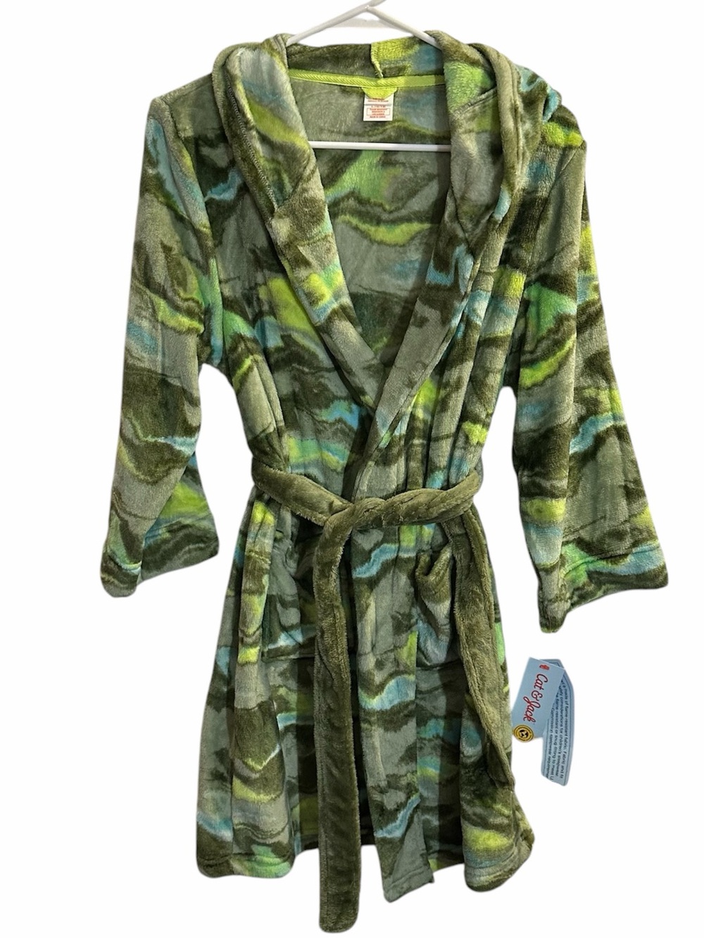 Cat & Jack Camo Hooded Robe L